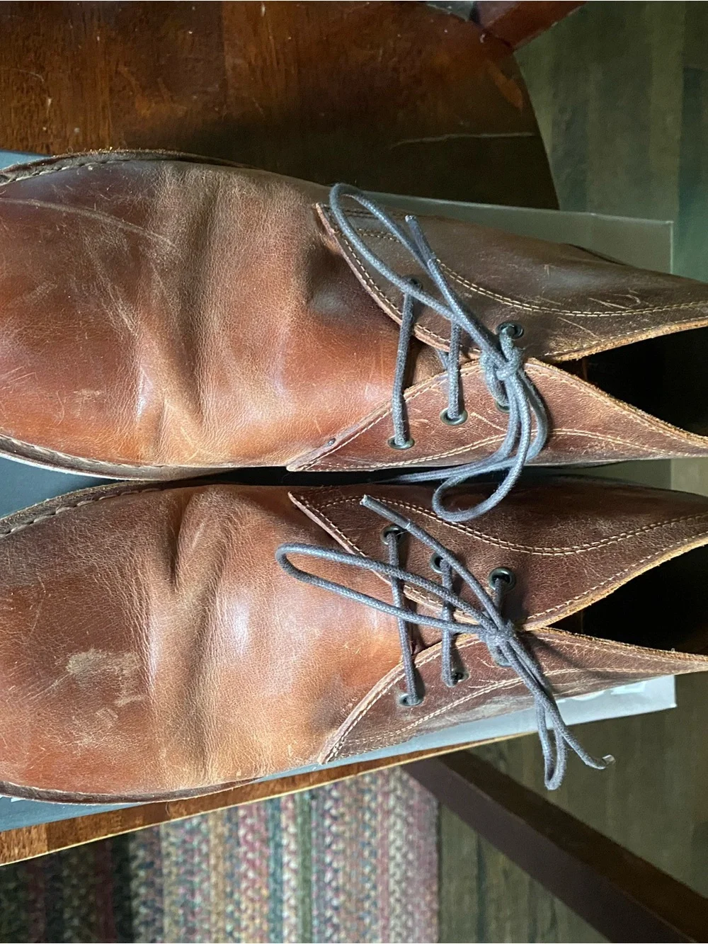 Crown Vintage Brown Leather Chukka Boots